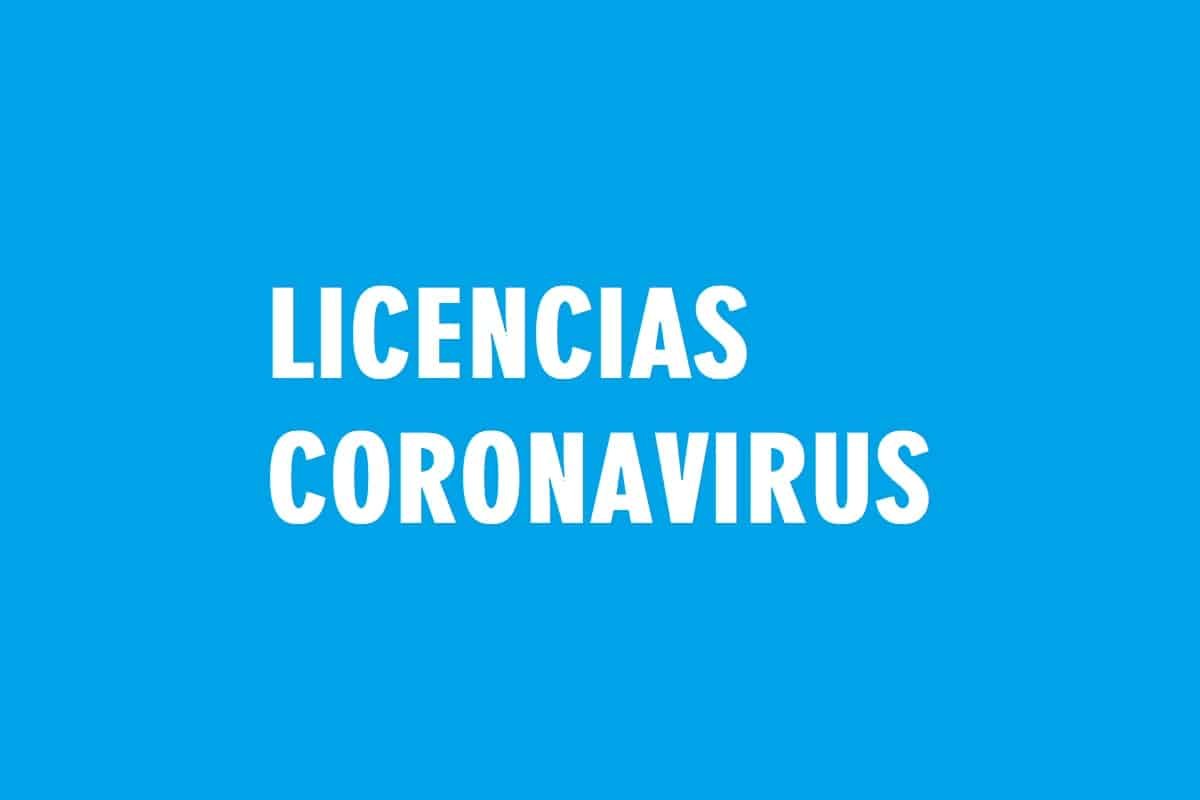 Licencias por coronavirus