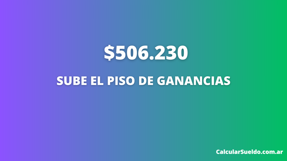 Aumenta el mínimo imponible del Impuesto a las Ganancias a partir del 1° de mayo de 2023