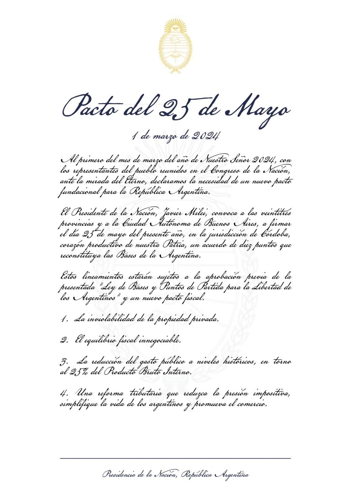 Pacto del 25 de Mayo