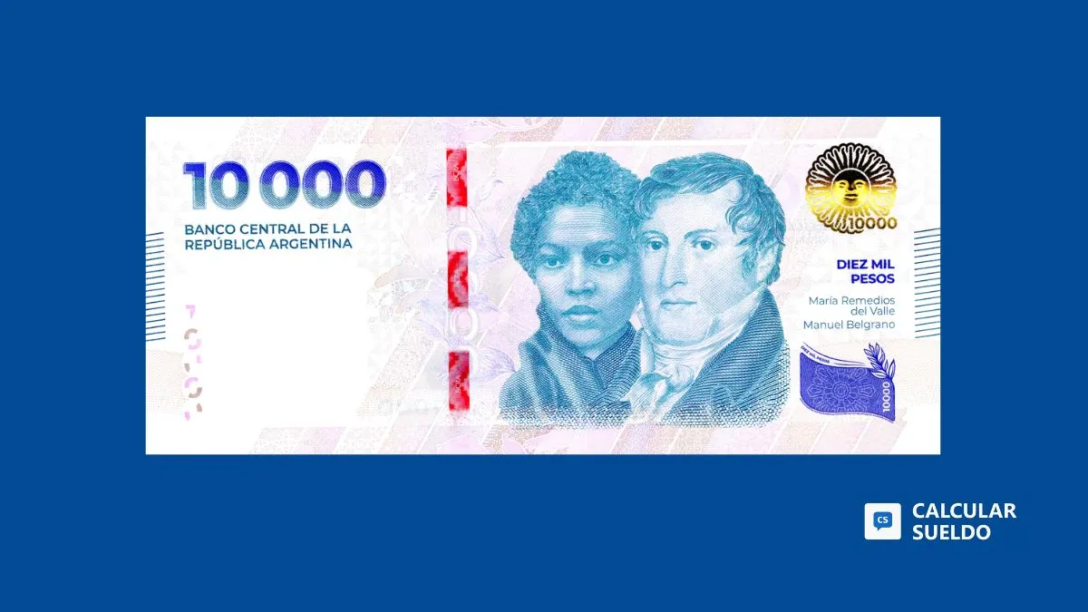 Atención: Se pone en circulación el BILLETE DE $10.000