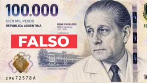 FALSO: El Banco Central no lanzará el billete de $100.000 de René Favaloro en junio