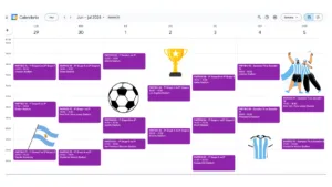 Calendario de Google con todos los partidos del Mundial 2026: Fechas y horarios de argentina