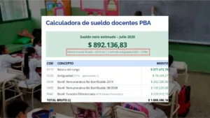 SUELDO Docente PBA: Con aumento y nuevos básicos, ¿Cuánto cobra un maestro en julio y agosto 2026?