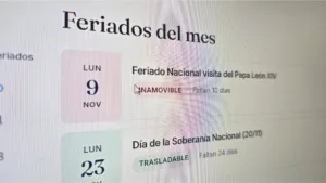Feriados de noviembre 2026: cuántos días libres hay, qué pasa con los bancos y cómo se cobra si trabajás
